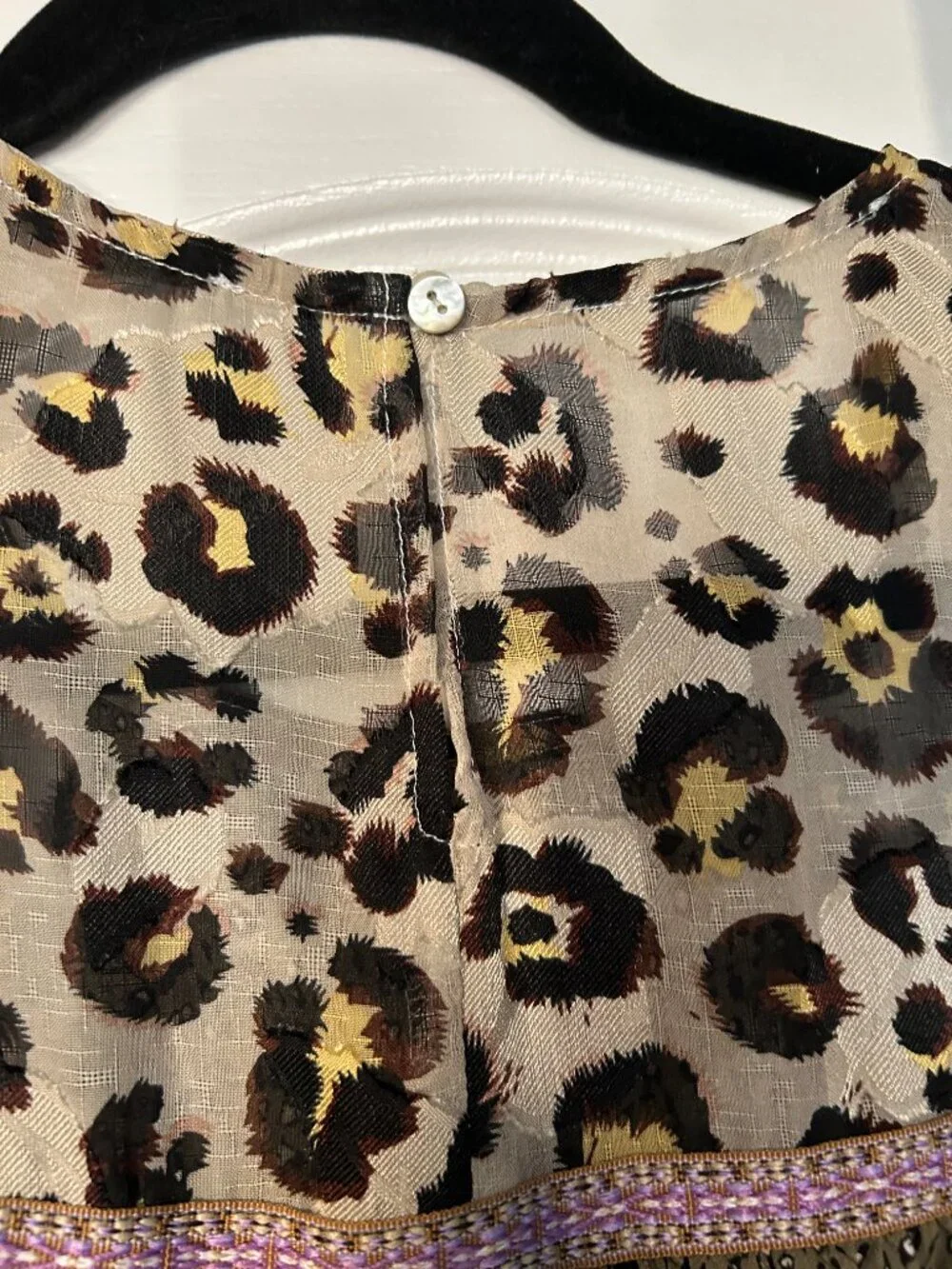 Mixed pattern Blouse - Picture 2 of 4